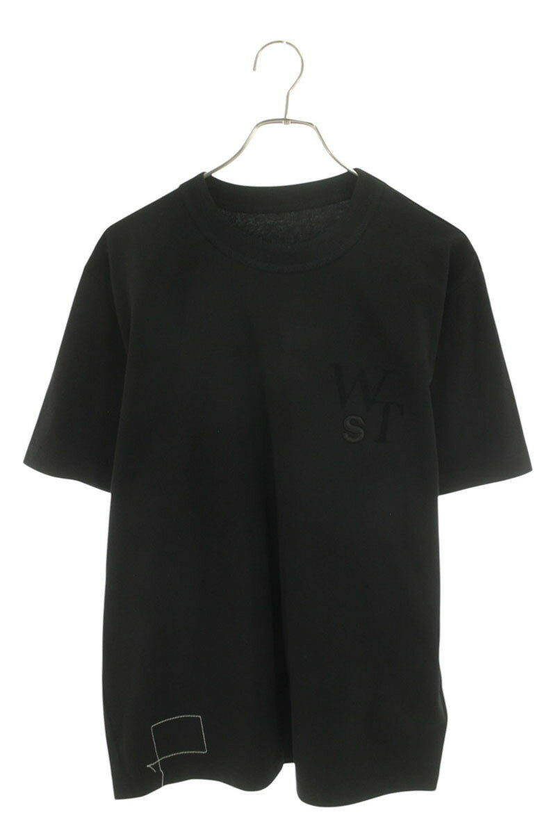 Sacai x Wtaps 25SS Logo Embroidered T-Shirt Black Size L
