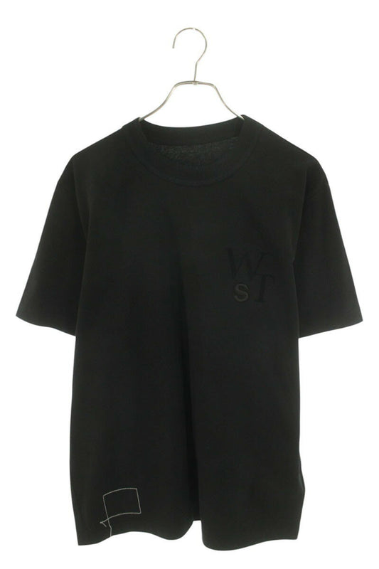 Sacai x Wtaps 25SS Logo Embroidered T-Shirt Black Size L