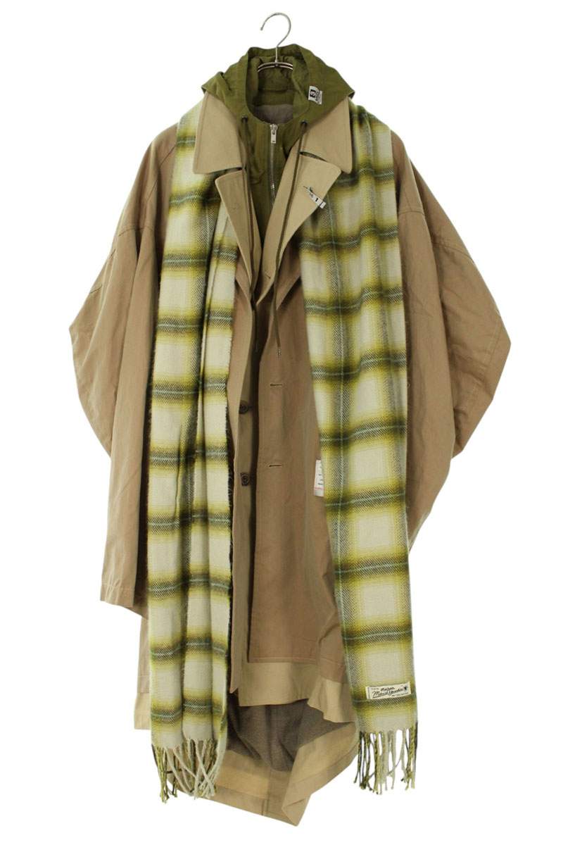 MIHARAYASUHIRO 25AW Coat Beige x Green Size S