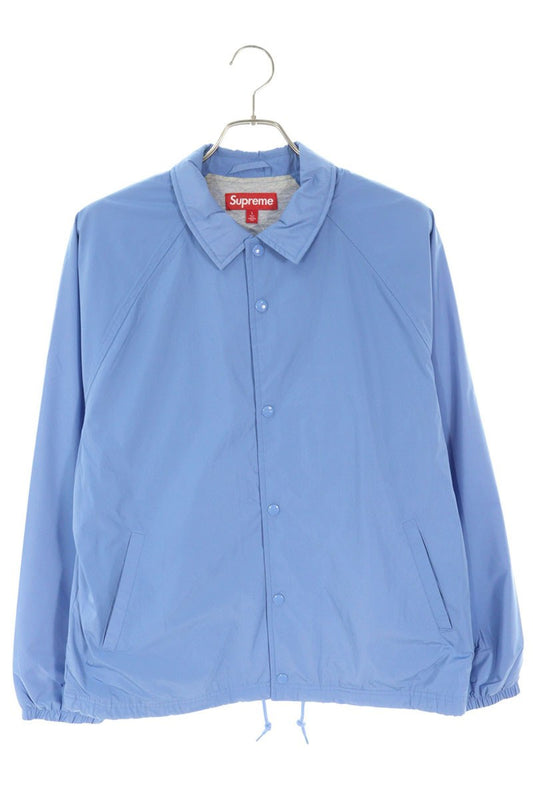 Supreme Old English Arc Coaches Jacket Back Embroidered Logo Blouson Blue Size L