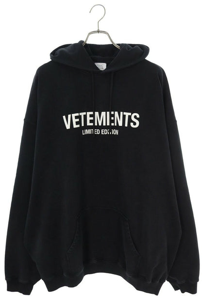 Vetements 24AW Logo Hoodie Black x White Size M
