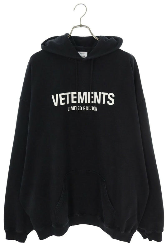 Vetements 24AW Logo Hoodie Black x White Size M