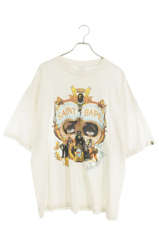 Bape x Saint Michael 25AW Vintage T-Shirt White Size XXL