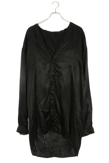 Rick Owens 26SS Oversized Long Sleeve Shirt Black Size 46