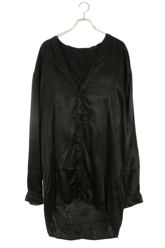 Rick Owens 26SS Oversized Long Sleeve Shirt Black Size 46