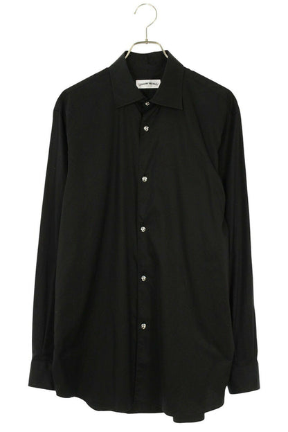 Vintage Chrome hearts Tops - Chrome Hearts Flare Botton Long Sleeve Shirt Size XS - Authentic Archive