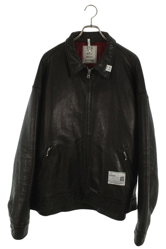 BEDWIN x Maison MIHARA YASUHIRO Leather Zip Up Jacket Black Size 52