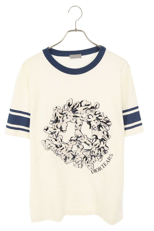 Dior 23AW Embroidered T-Shirt White x Blue Size S