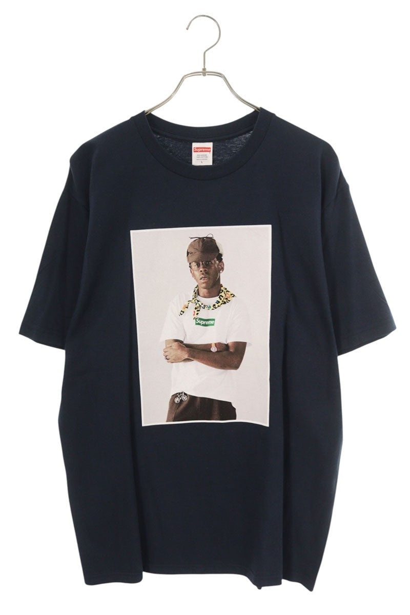 Supreme Tyler The Creator Tee Print T-Shirt Blue Size L