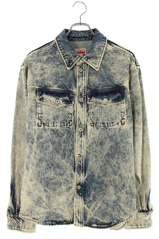 KENZO Washed Western Denim Jacket Indigo Size S