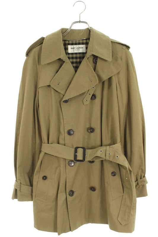 Saint Laurent Paris Trench Coat Beige Size S