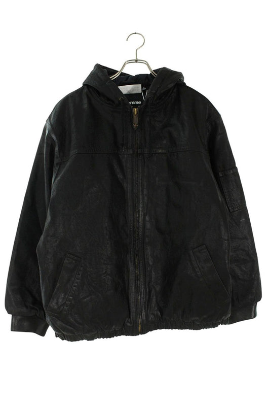 Supreme 24SS Foil Hooded Work Jacket Zip Up Blouson Black Size L