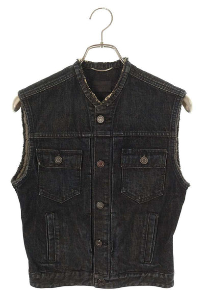 Saint Laurent Paris Denim Vest Blue Size XS