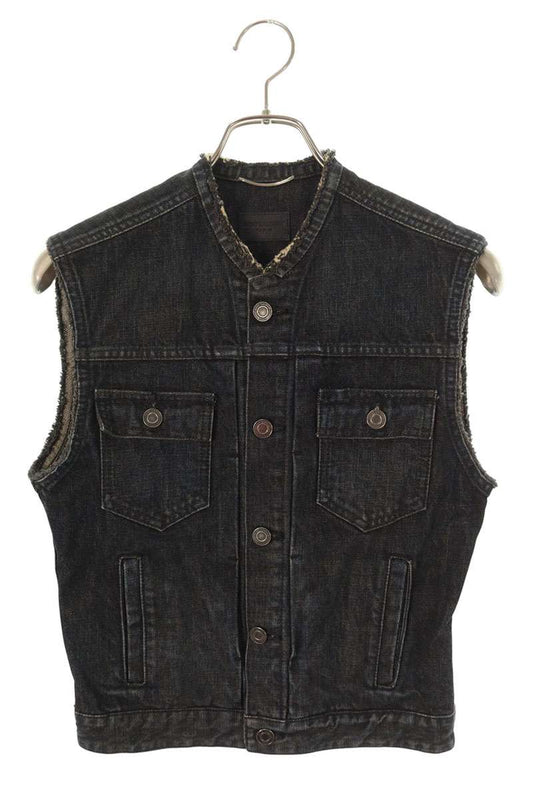 Saint Laurent Paris Denim Vest Blue Size XS