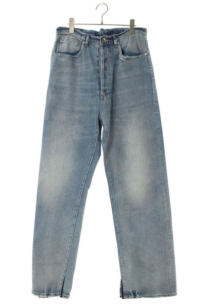 Maison Margiela Distressed Well-Washed Denim Pants Blue Size 32