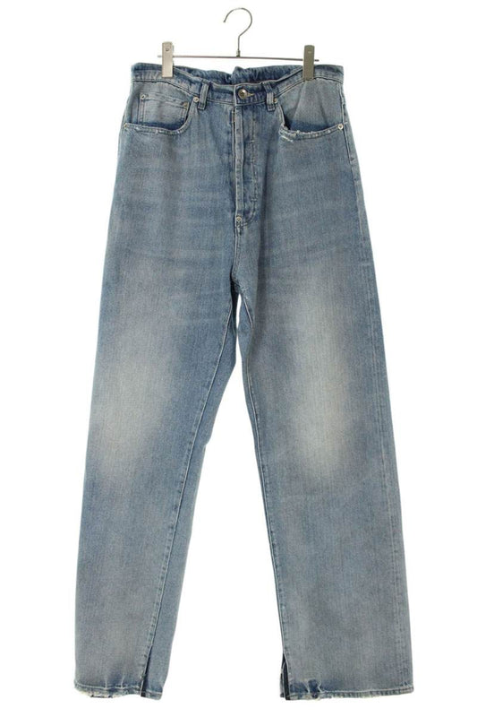 Maison Margiela Distressed Well-Washed Denim Pants Blue Size 32