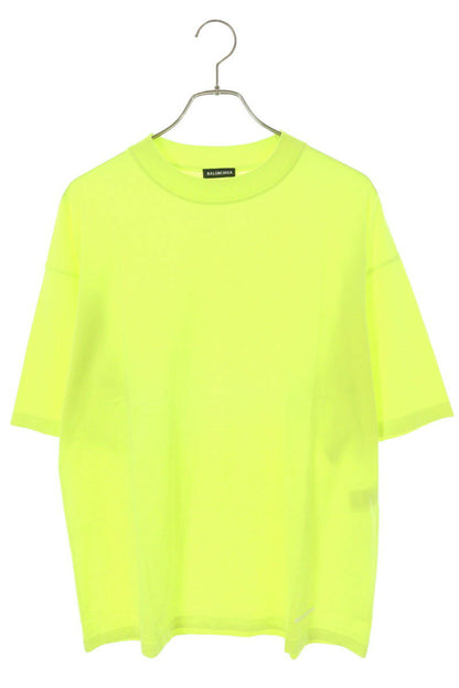 Balenciaga Logo Embroidered T-Shirt Yellow Size XS