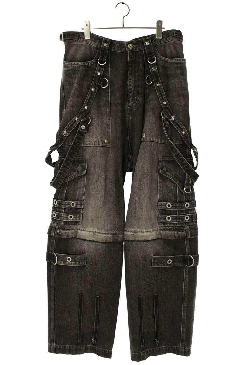 BALENCIAGA Studded Baggy Denim Pants Multi Size 30