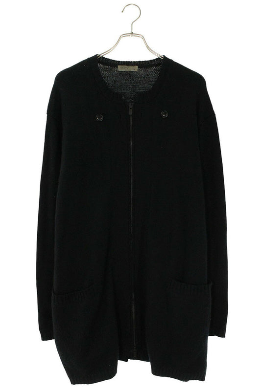 YOHJI YAMAMOTO POUR HOMME 19AW Zip Up Wool Cardigan Black Size L