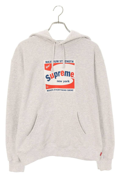Supreme 21SS Shine Hooded Sweatshirt Gray Size M
