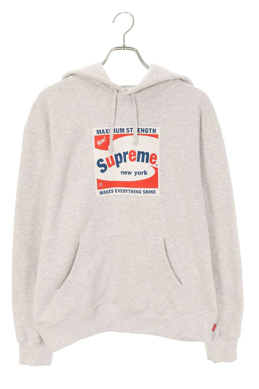 Supreme 21SS Shine Hooded Sweatshirt Gray Size M