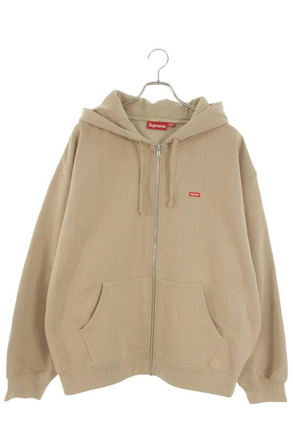 Supreme 25SS Small Box Zip Up Sweatshirt Beige Size XL