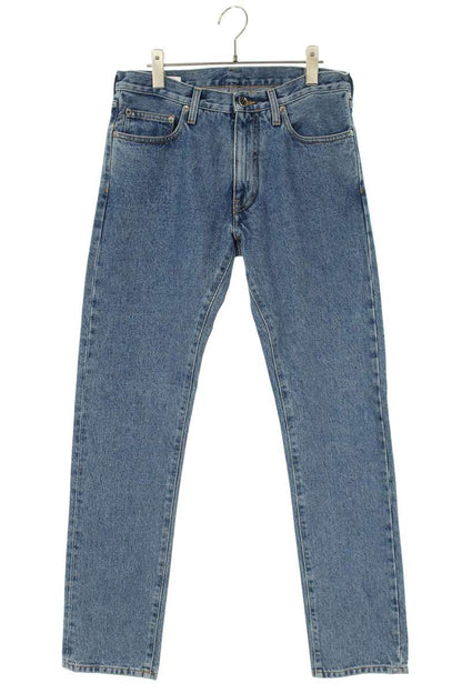 Off-White Print Denim Pants Blue Size 30