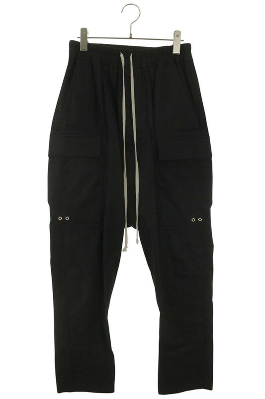 Rick Owens 22SS Drawstring Cargo Pants Black Size 33