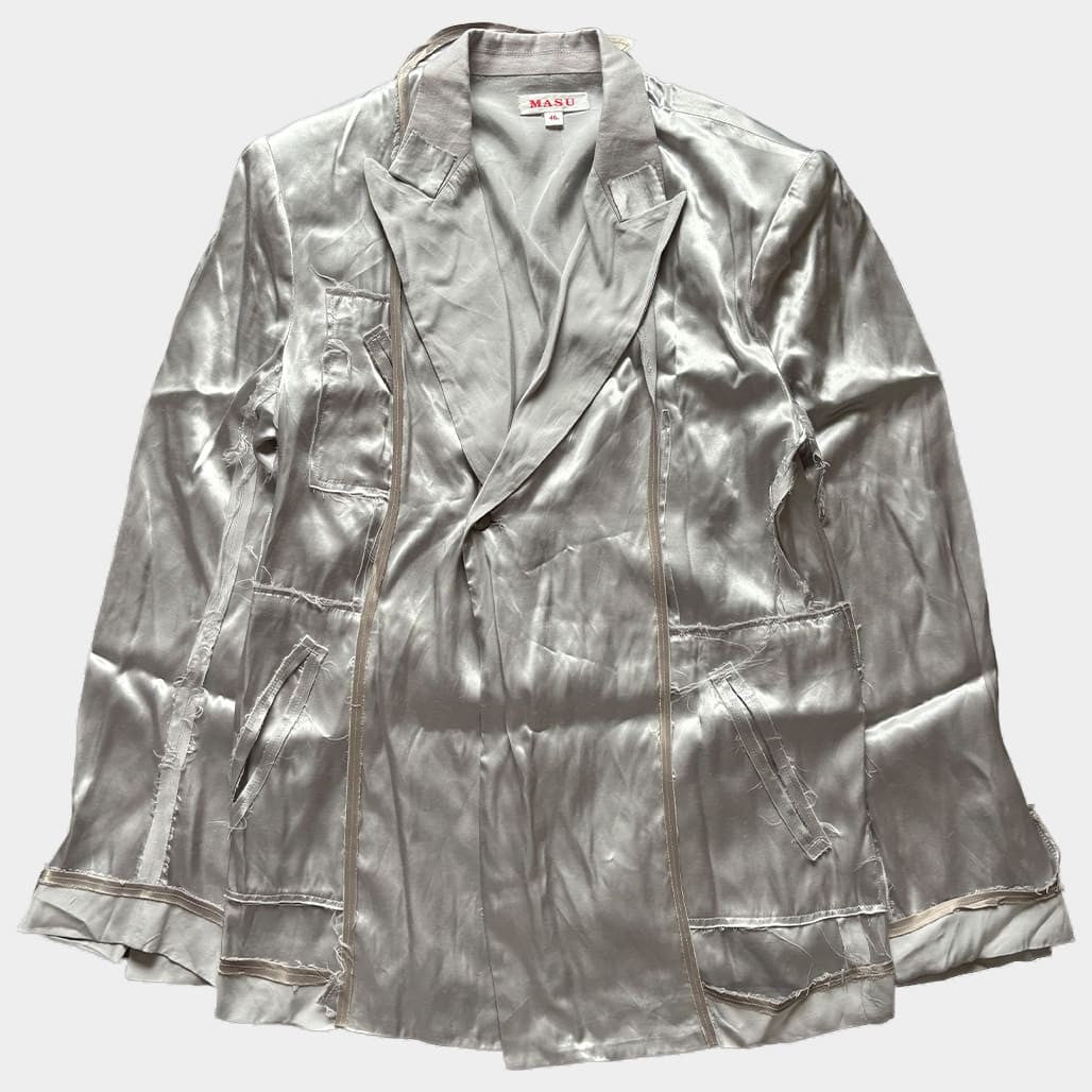 MASU 23SS Inside-Out Jacket Silver Size 46