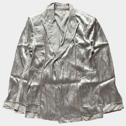 MASU 23SS Inside-Out Jacket Silver Size 46