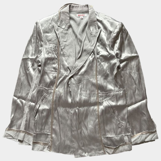 MASU 23SS Inside-Out Jacket Silver Size 46