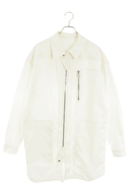 Rick Owens TE Oversized Long Sleeve Shirt White Size 46