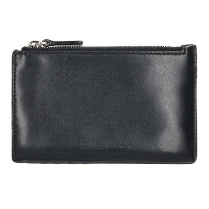 Balenciaga Leather Wallet Black x Green