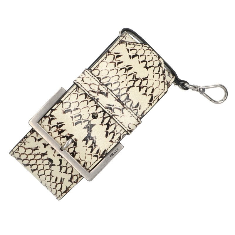 Prada Leather wrist strap White One Size