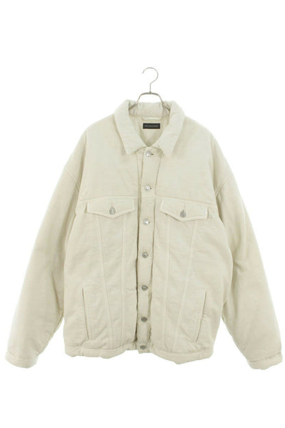 Balenciaga 22AW Oversized Denim Jacket White Size XS