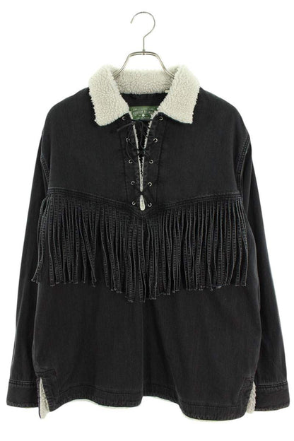 DENIM TEARS Long Sleeve Shirt Black Size M