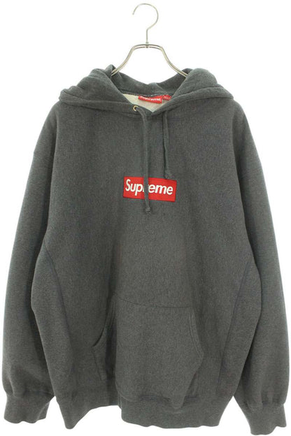 Supreme 21AW Box Logo Hooded Sweatshirt Gray Size XL