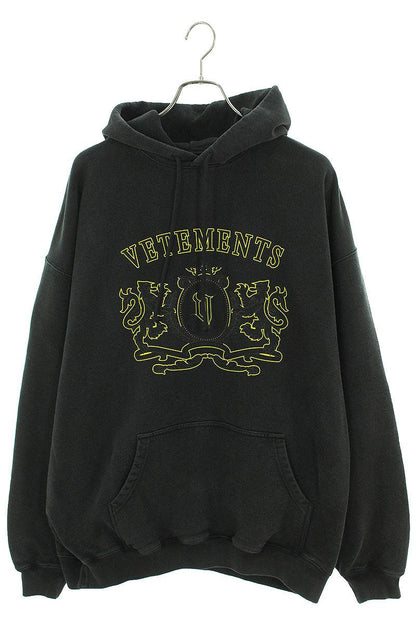 Vetements 24SS Y BLACKYELLOW Logo Hoodie Black x Yellow Size XS