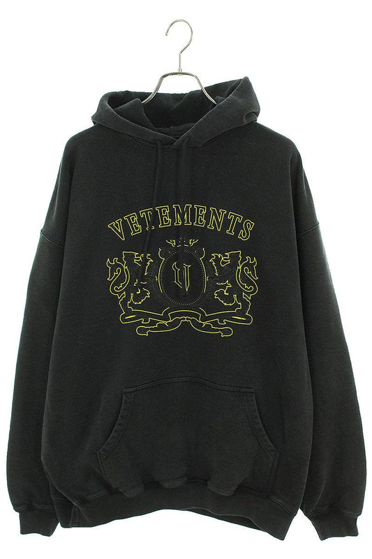 Vetements 24SS Y BLACKYELLOW Logo Hoodie Black x Yellow Size XS