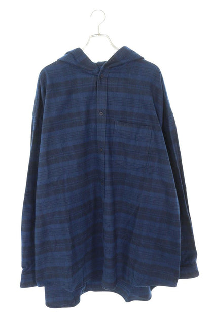 Balenciaga 22AW Long Sleeve Shirt Blue Size 5