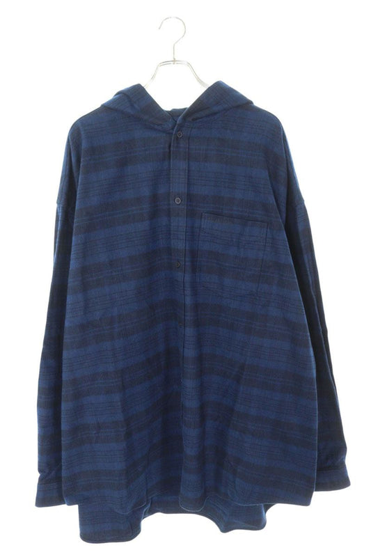 Balenciaga 22AW Long Sleeve Shirt Blue Size 5