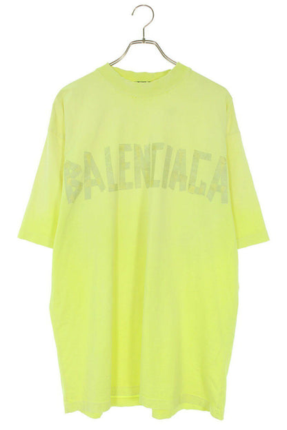 Balenciaga Logo T-Shirt Yellow Size S