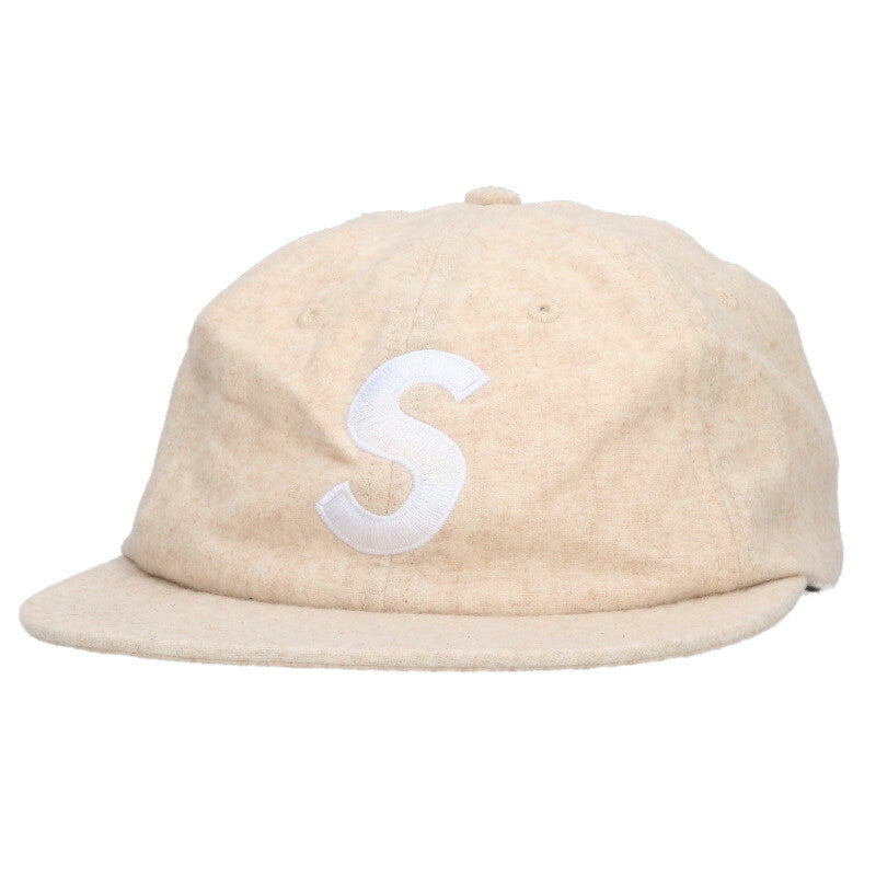 Supreme 21AW Logo 6-Panel Hat Beige ONE SIZE