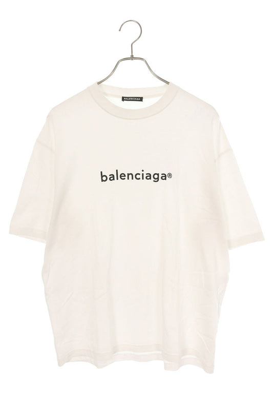 Balenciaga Logo T-Shirt White Size XS