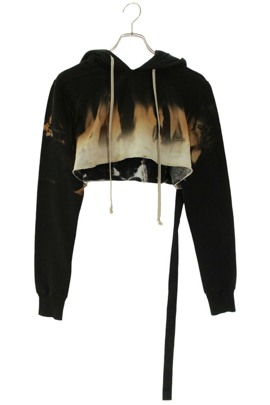 DRKSHDW FSUN CROPPED HOODIE Black x Orange Size M