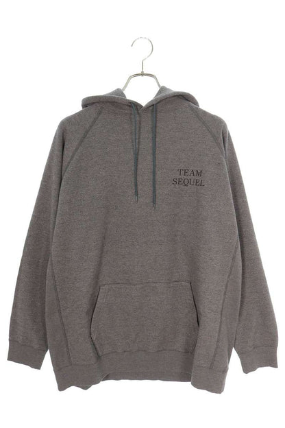 SEQUEL 23AW Logo Print Hoodie Gray Size XL