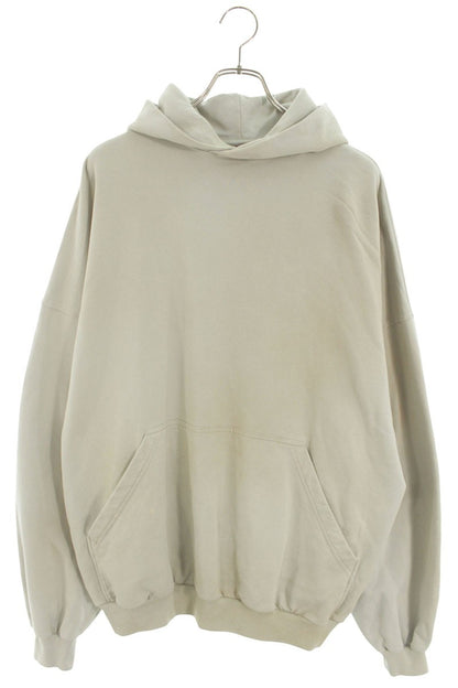 Balenciaga 23SS Back Logo Embroidered Hoodie Gray Size 2