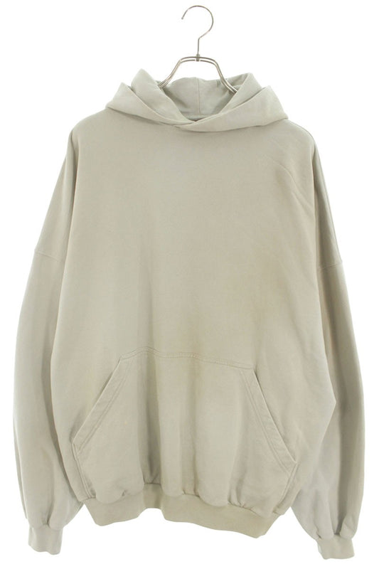 Balenciaga 23SS Back Logo Embroidered Hoodie Gray Size 2