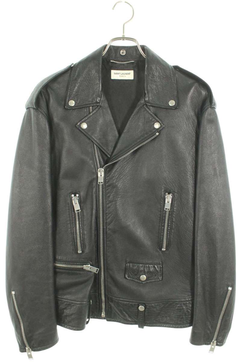 Saint Laurent Paris 17SS Leather Jacket Black Size M