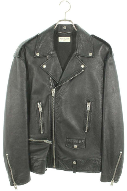 Saint Laurent Paris 17SS Leather Jacket Black Size M